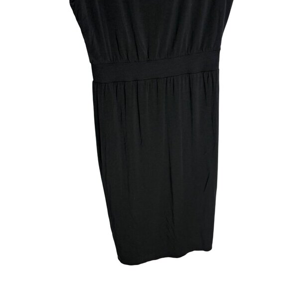 Athleta Santorini Cinch Knit Tank Dress Midi Black-sz Medium - Picture 6 of 9